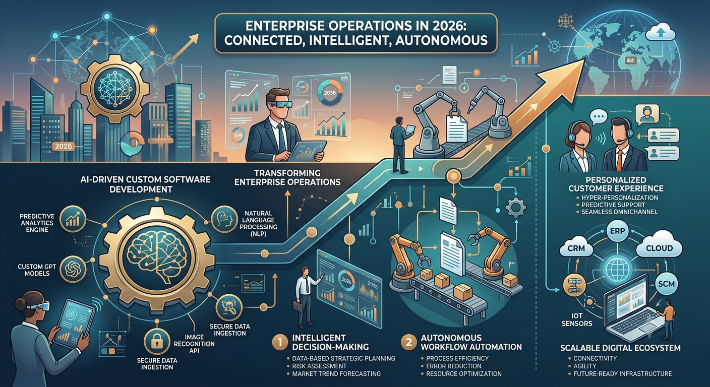 How AI-Driven Custom Software Development Is Transforming Enterprise Operations in 2026