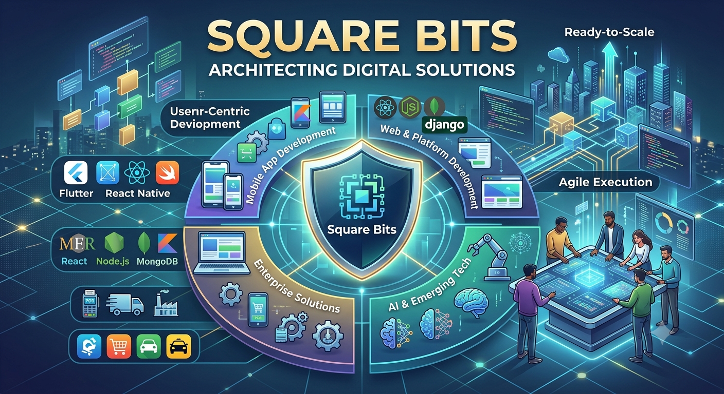 Square Bits: Architecting Next-Gen Mobile, Web, and AI Digital Solutions