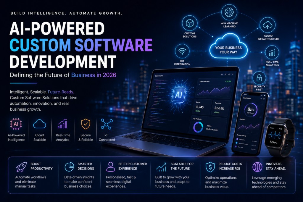 Why AI-Powered Custom Software Development Is Defining the Future of Business in 2026