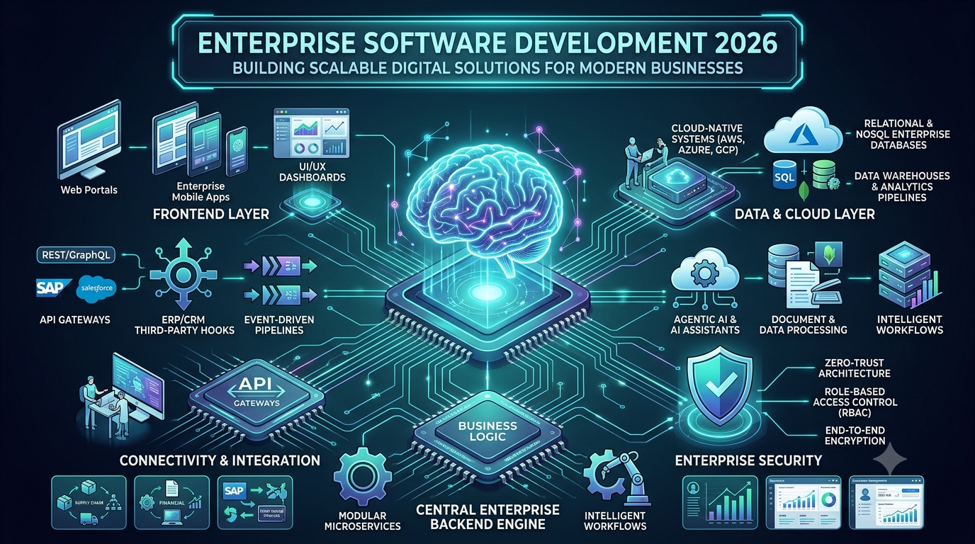Enterprise Software Development in 2026: Building Scalable Digital Solutions for Modern Businesses